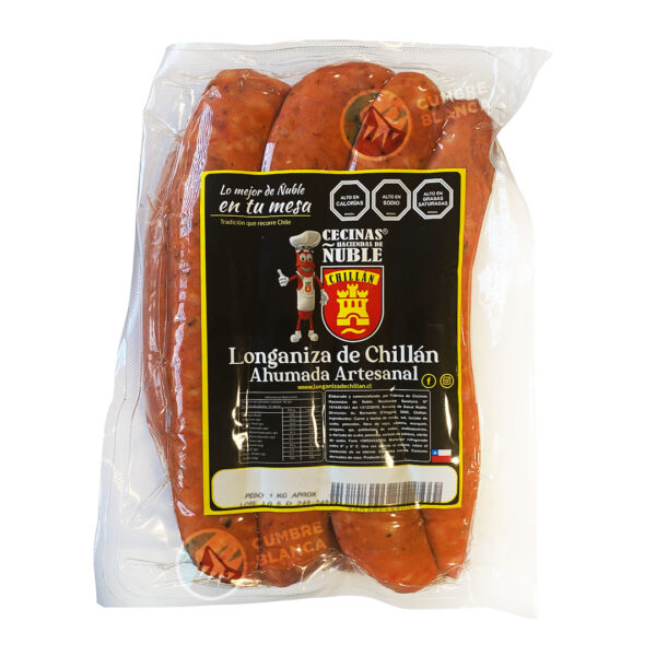 Longaniza de Chillán Artesanal Ahumada 1 Kg